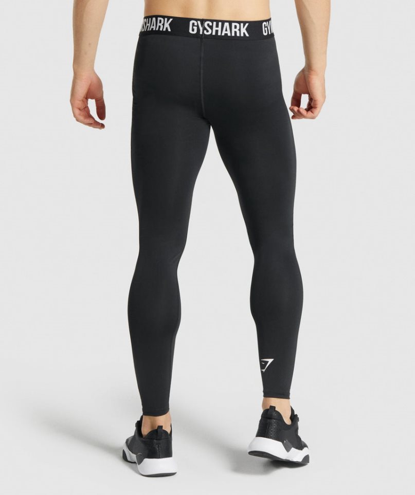 Legginsy Gymshark Element Baselayer Męskie Czarne | PL 043VPT